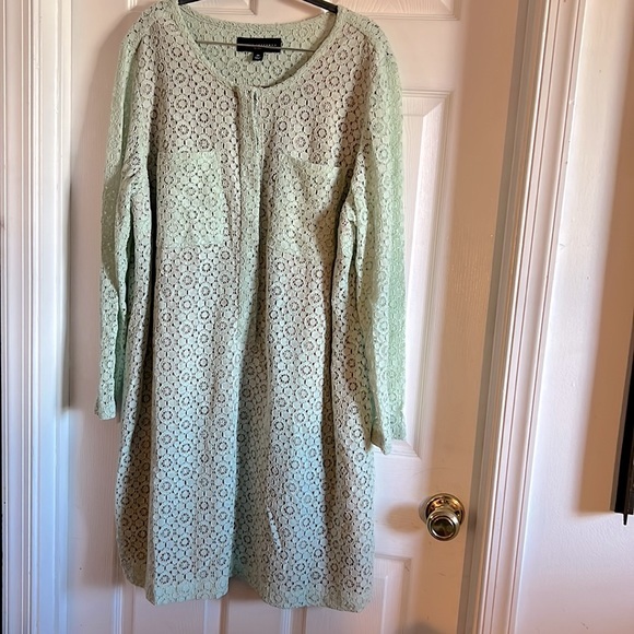 Victoria Beckham X Target Spring Green Long Sleeve Dress - Picture 2 of 9